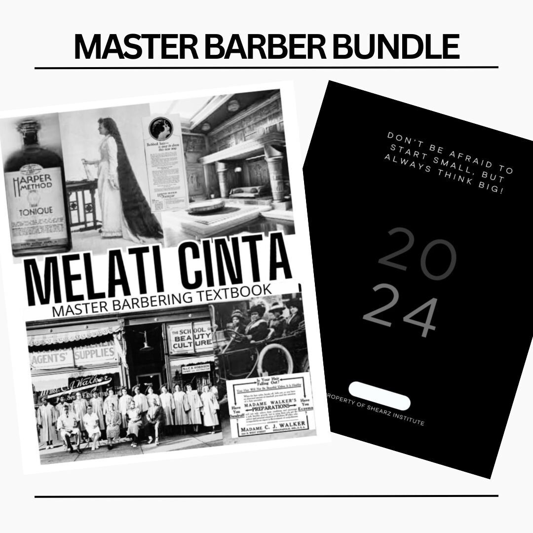 MELATI CINTA&#39; Master Barber Textbook/Planner/Workbook Bundle