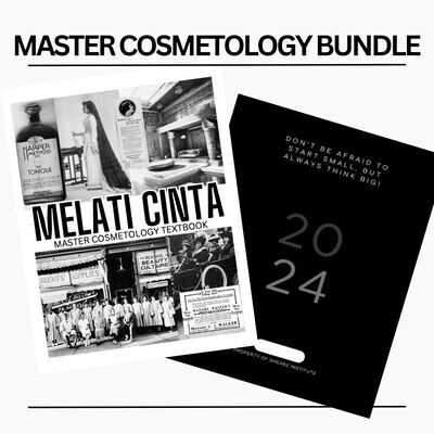MELATI CINTA&#39; Master Cosmetology Textbook/Planner/Workbook Bundle.