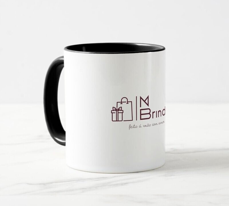 Caneca Bicolor Preta