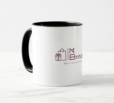Caneca Bicolor Preta