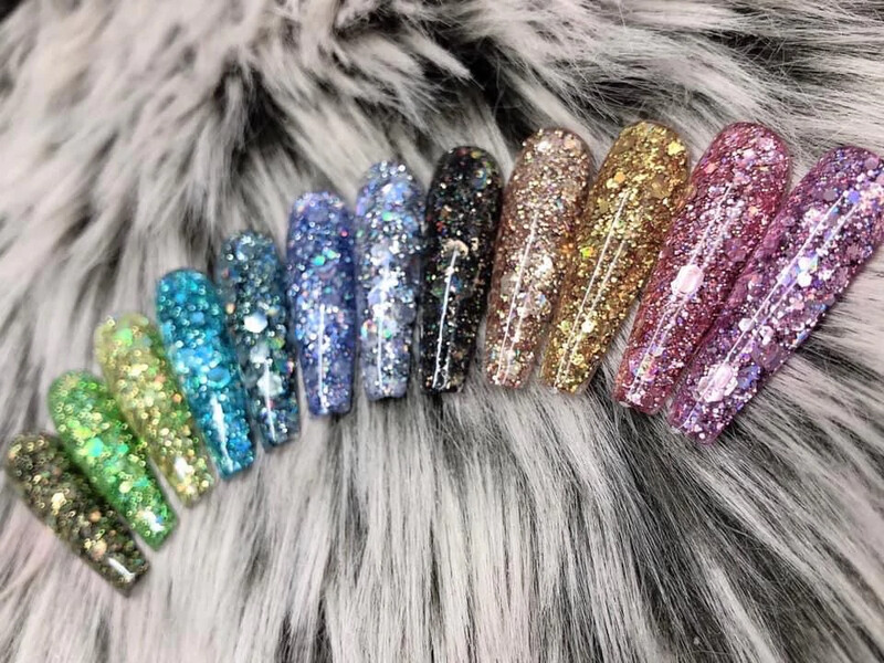 Shimmer collection 12 colors 0.5 oz each Shimmer collection 12 colors 0.5 oz each