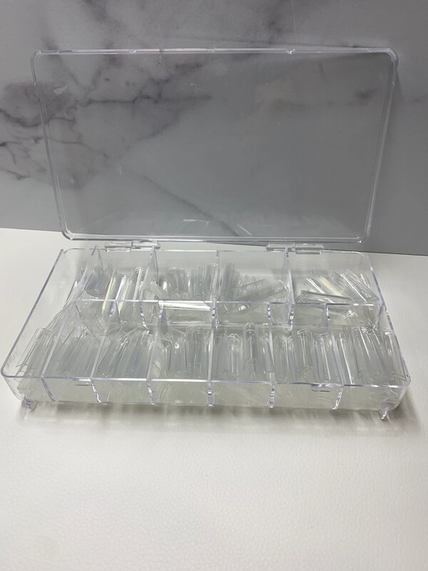 Square nail tips 550 pc clear
