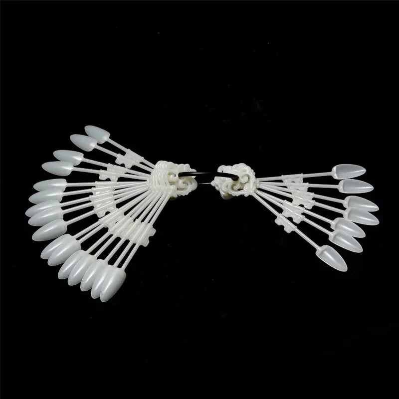 Oval Shape Nail Tips Sampler, Oval Shape: Natural Key