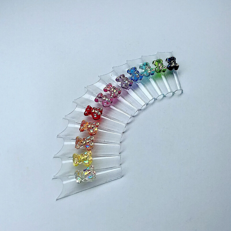 Teddy bears 6.5mm /7.5mm 24 pcs