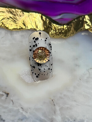 Nail art rhinestone / Circulo