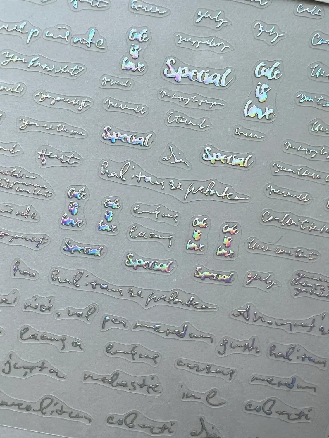 Tomoni stickers to837 holographic