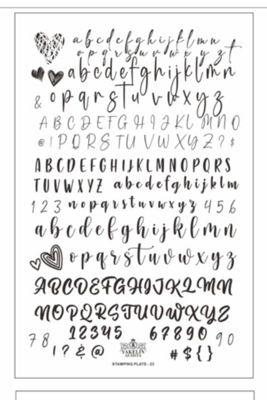 Stamping plate #23