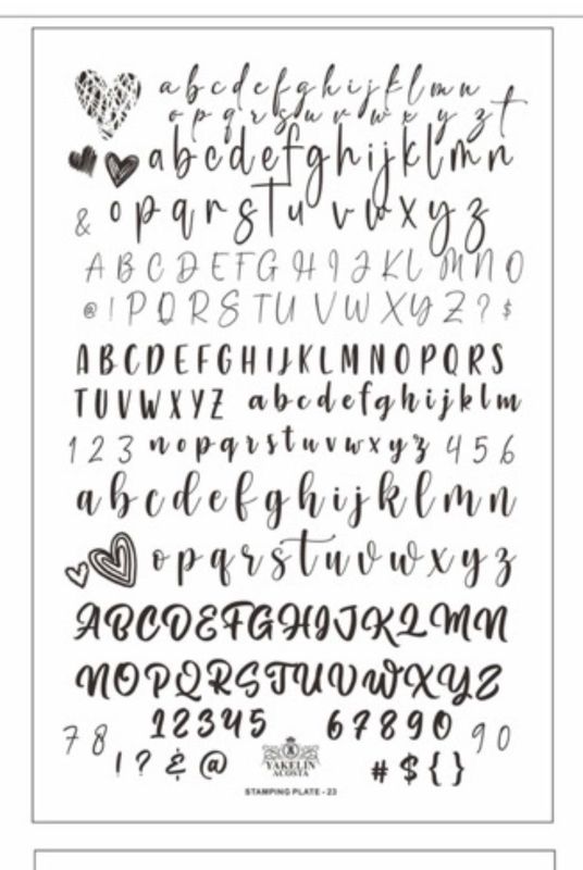 Stamping plate #23