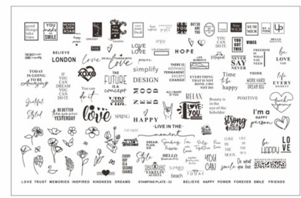 Stamping plate #32