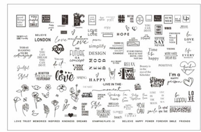 Stamping plate #32
