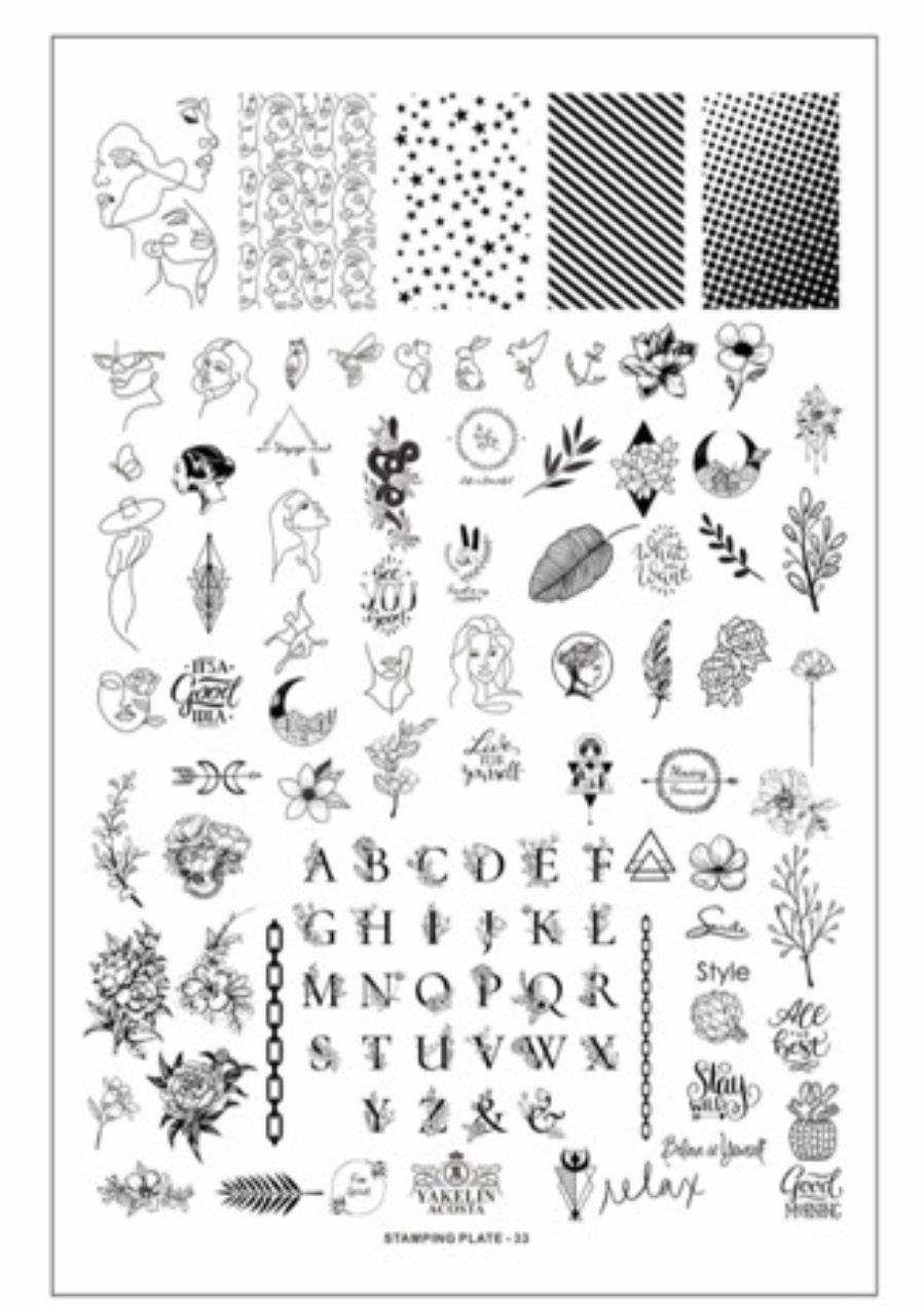 Stamping plate #33