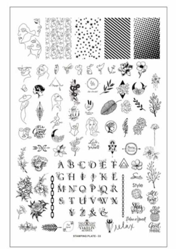 Stamping plate #33