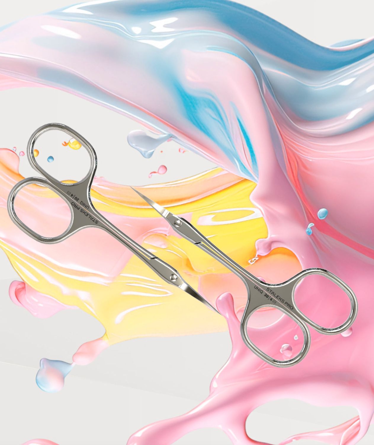 Professional cuticle scissors Asymmetric UNIQ 20 TYPE 4.