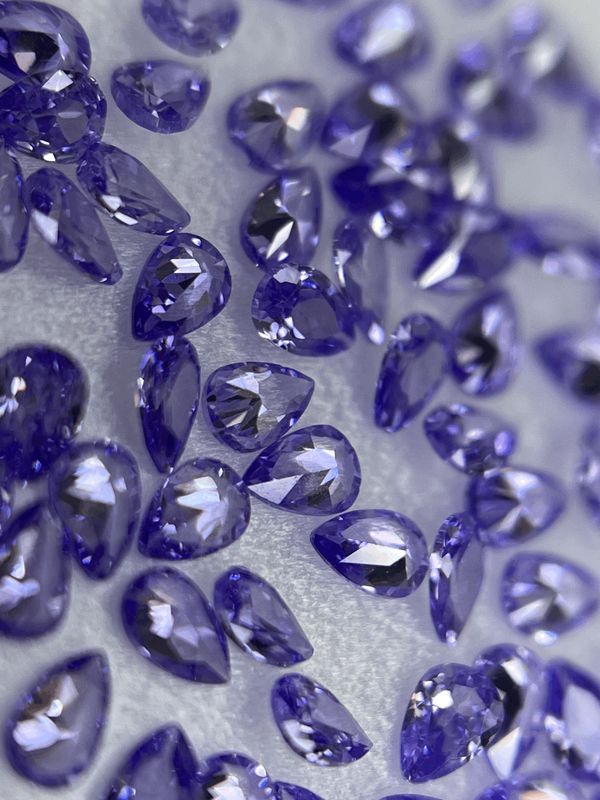 Pear 2/3 mm violet 12 unit
