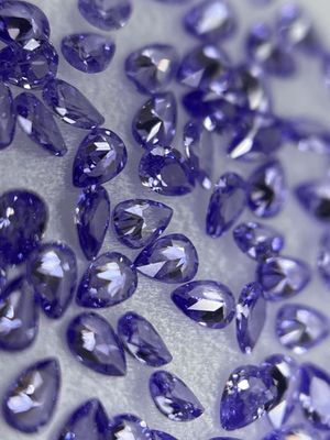 Pear 2/3 mm violet 12 unit