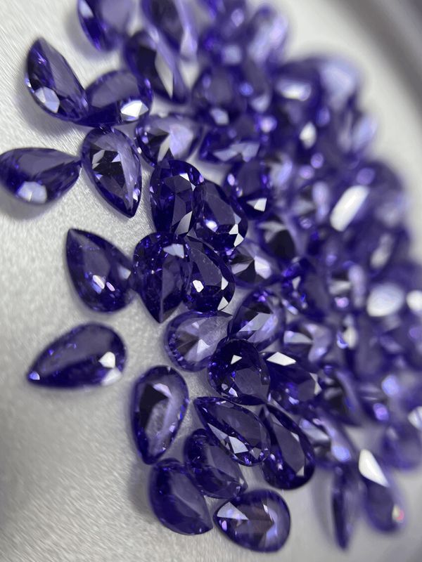 Pear 4/6  mm violet  12 unit