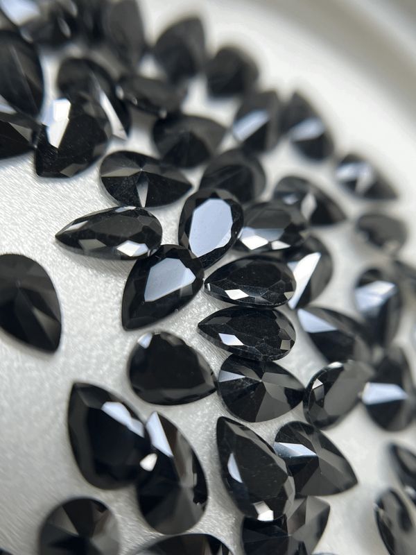 Pear 4/6  mm black  12 unit