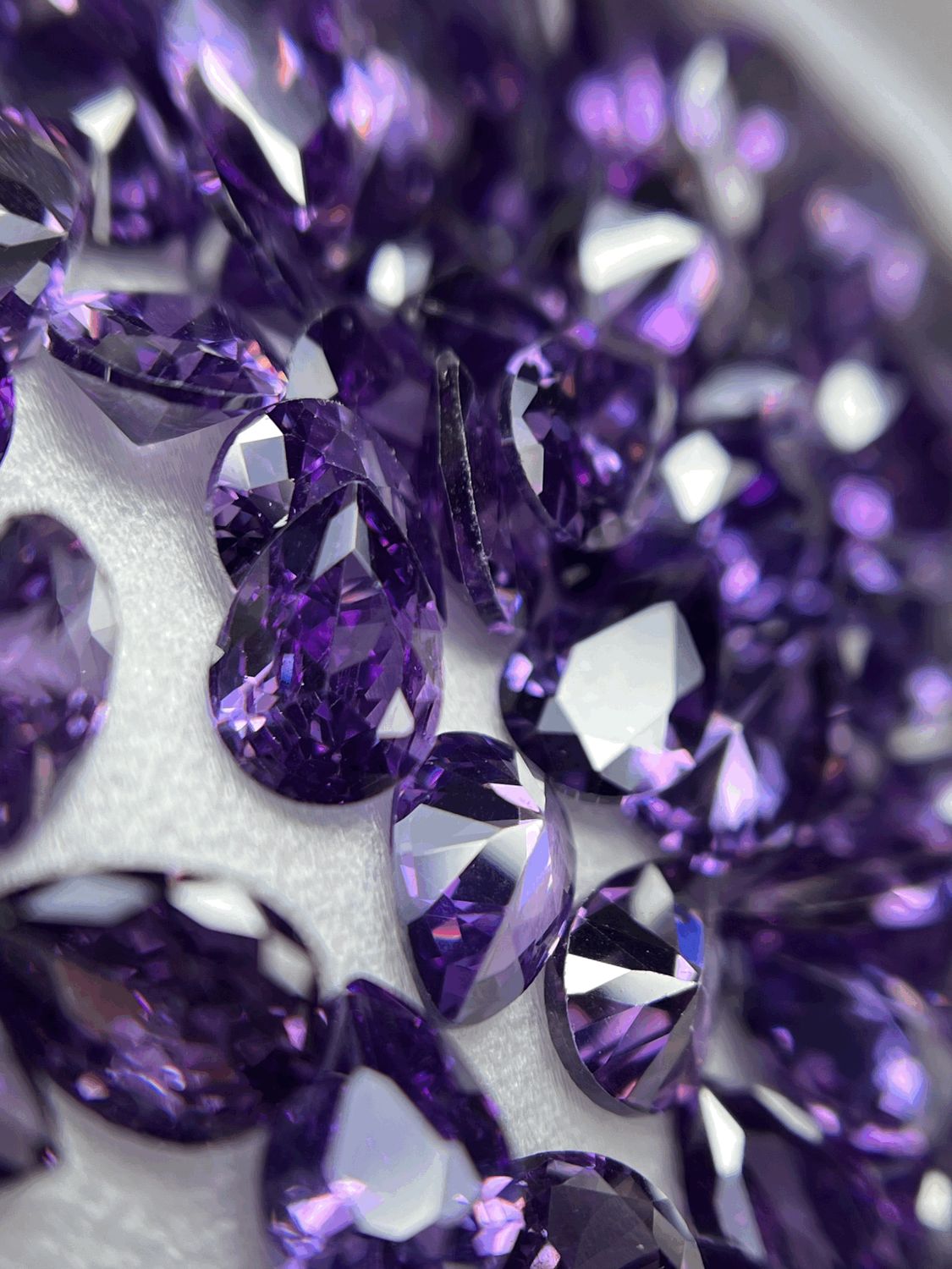 Pear 5/7  mm D amethyst  12 unit