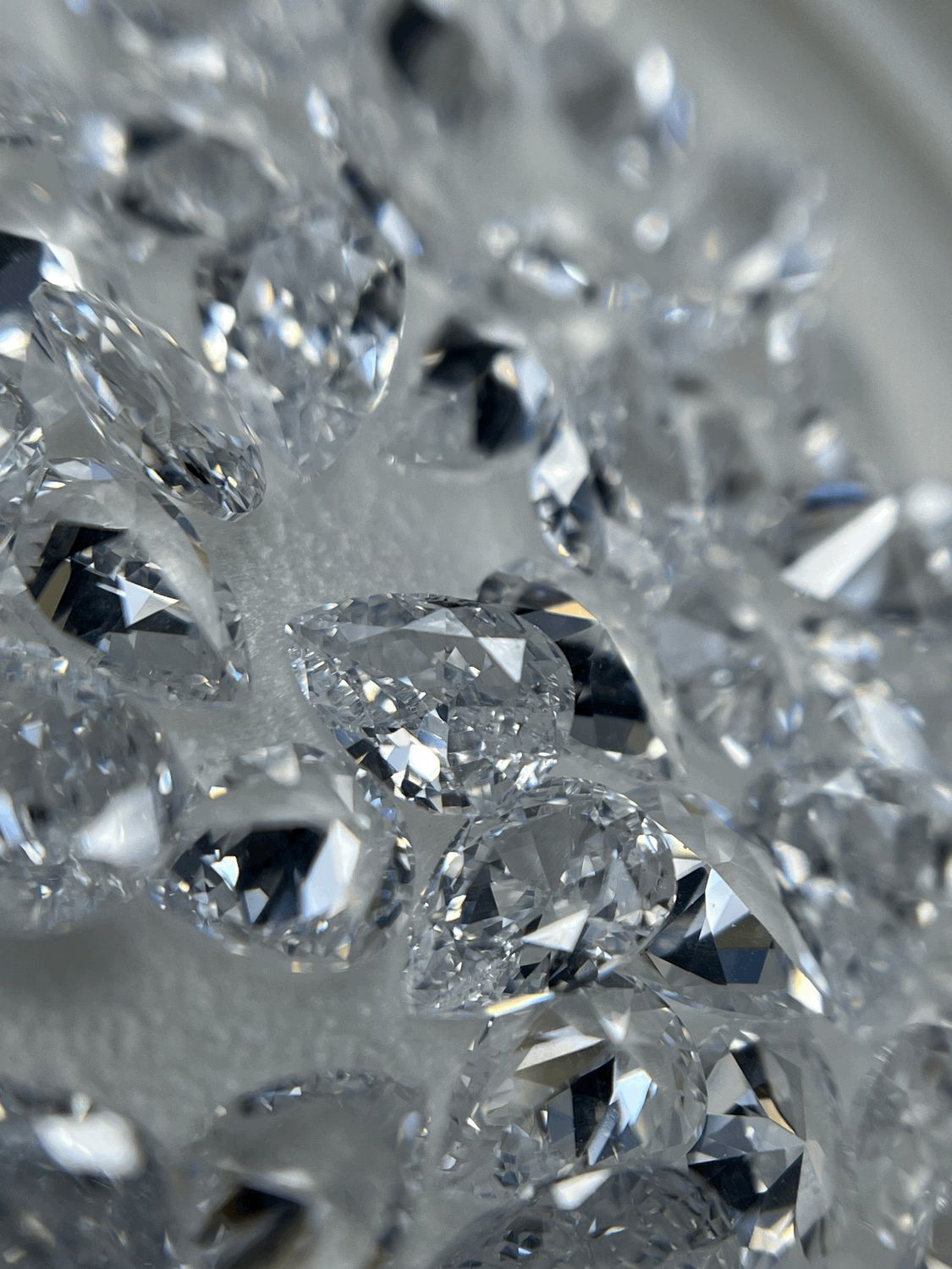 Pear 5/7  mm clear  12 unit