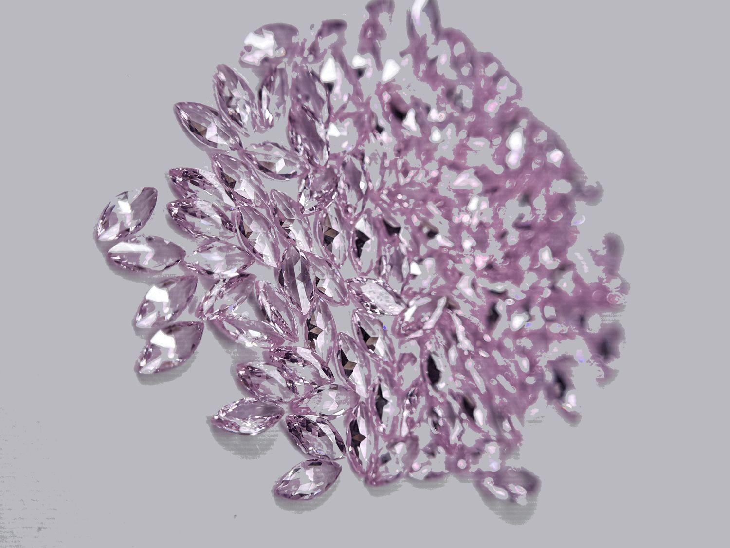 Marquise 2/4 mm pink 12 units