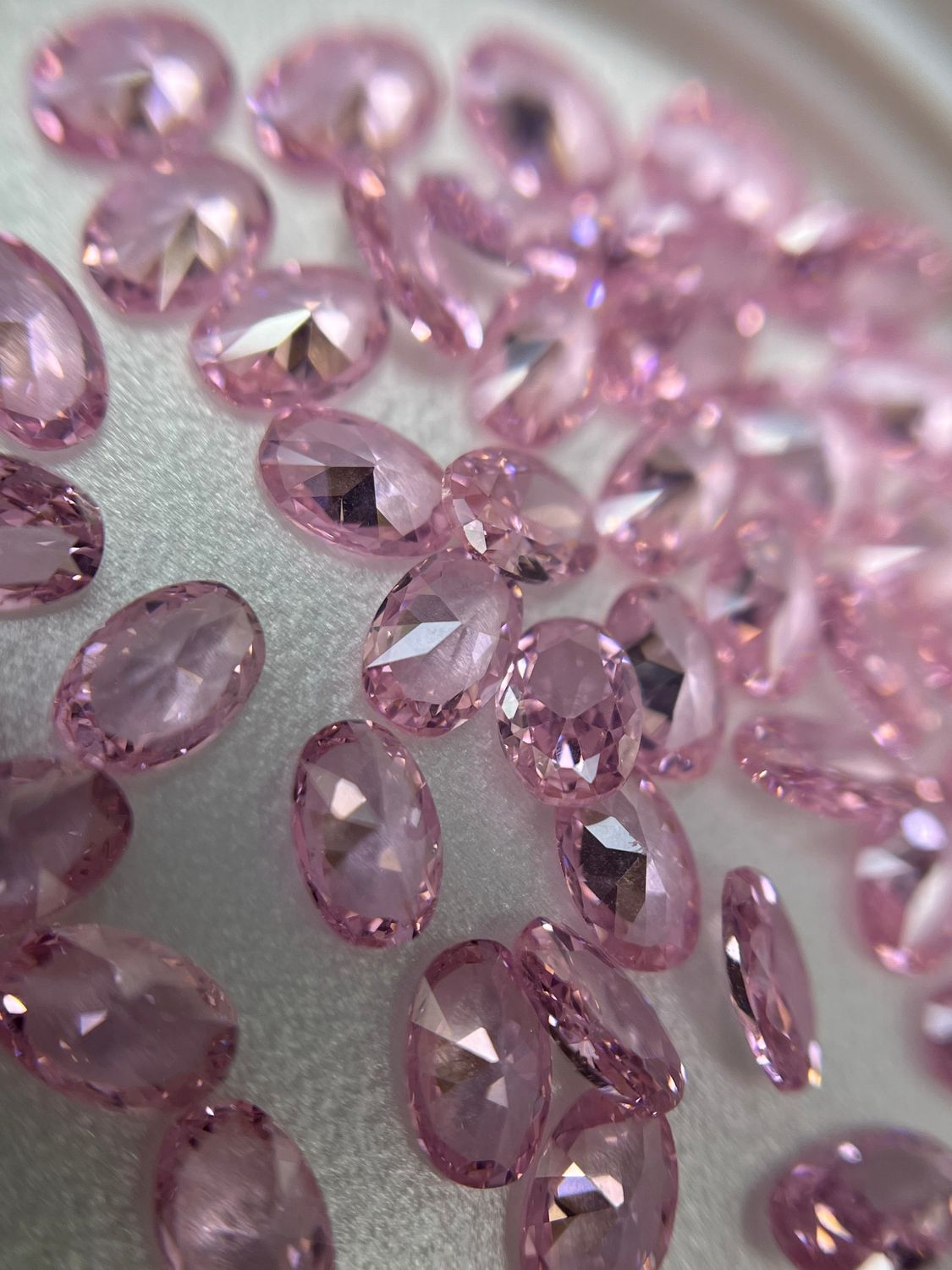 oval 4/6 mm pink 12 unit