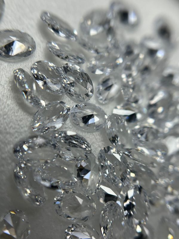oval 4/6 mm clear   12 unit