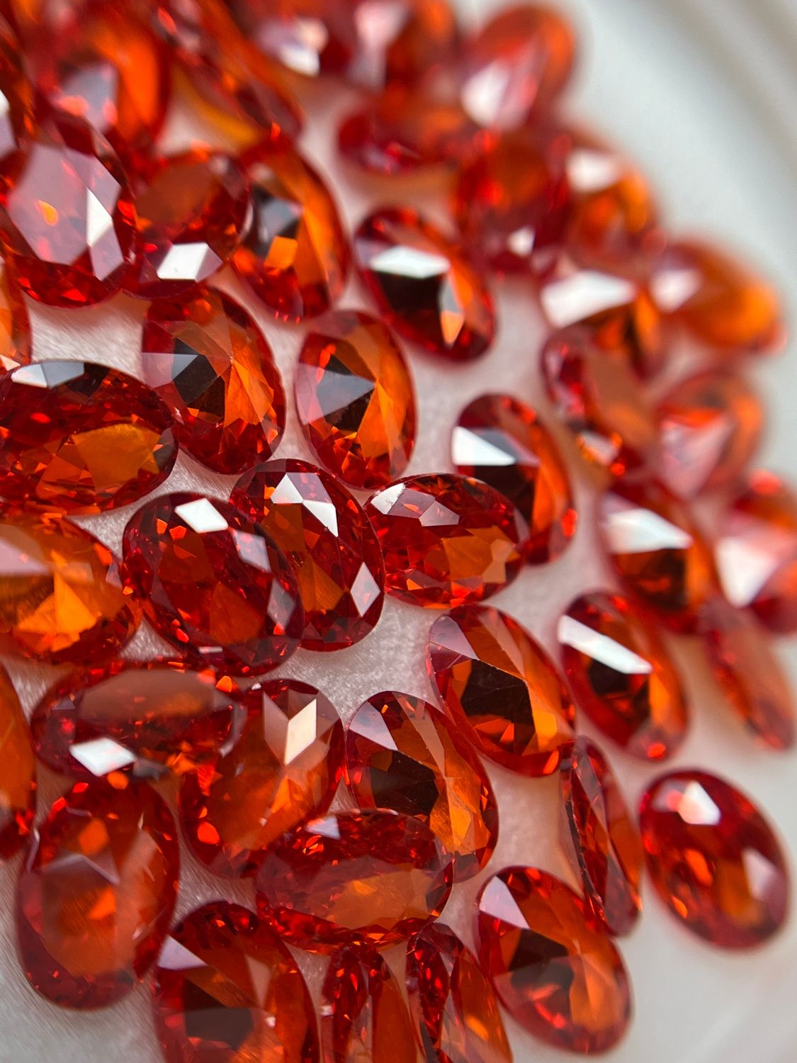 oval 5/7mm orange 12 unit