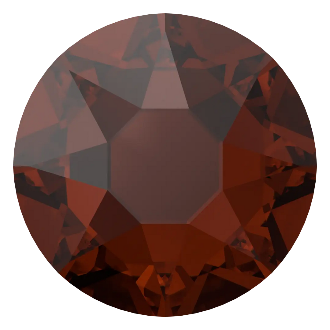 Serinity Hotfix Flat Back Crystals (2000, 2038 & 2078) Smoked Amber small mix pack of 150. ss7.ss9.ss5
