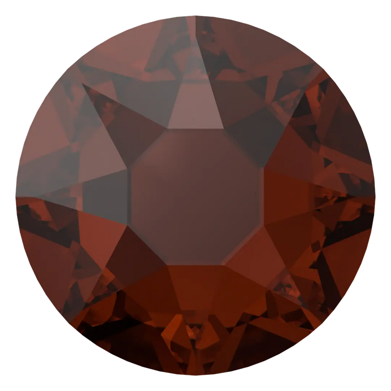 Serinity Hotfix Flat Back Crystals (2000, 2038 & 2078) Smoked Amber small mix pack of 150. ss7.ss9.ss5