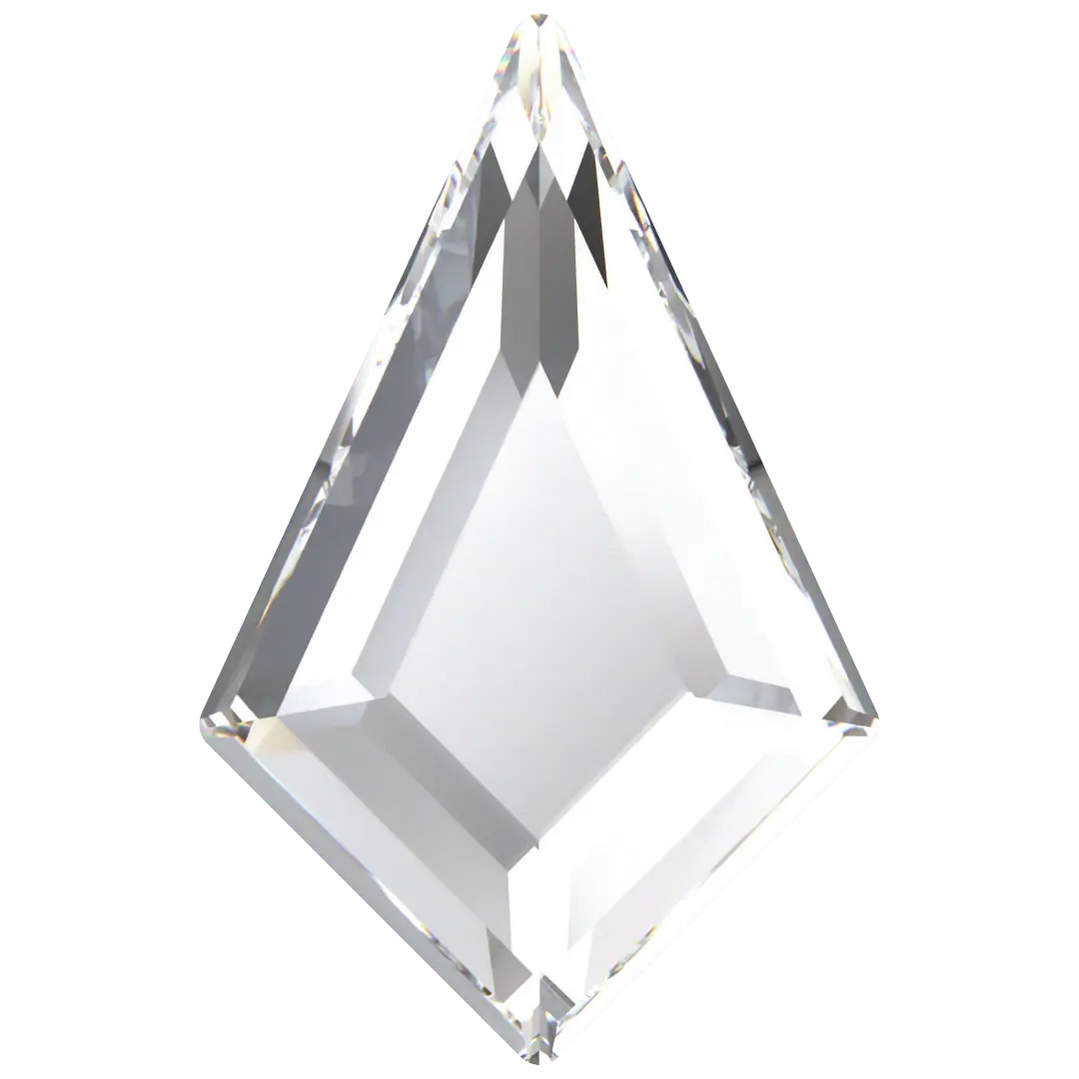 Serinity  Flat Back Crystals Kite (2771) Crystal. 6.4x4.2 mm.  pack of 6