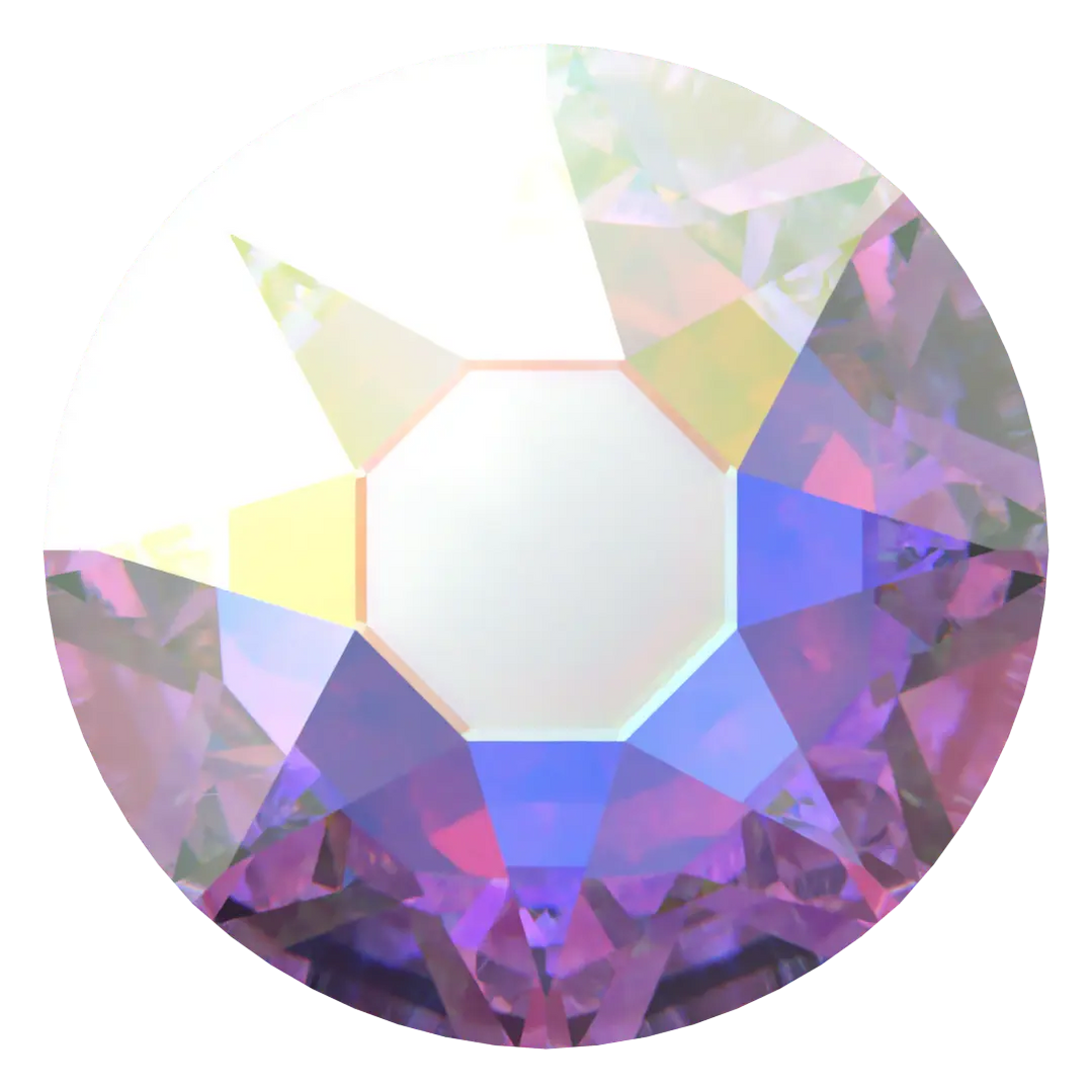 Serinity  Flat Back Crystals (2000, 2038 & 2078) Crystal AB ss7(2.2mm) pack of 50