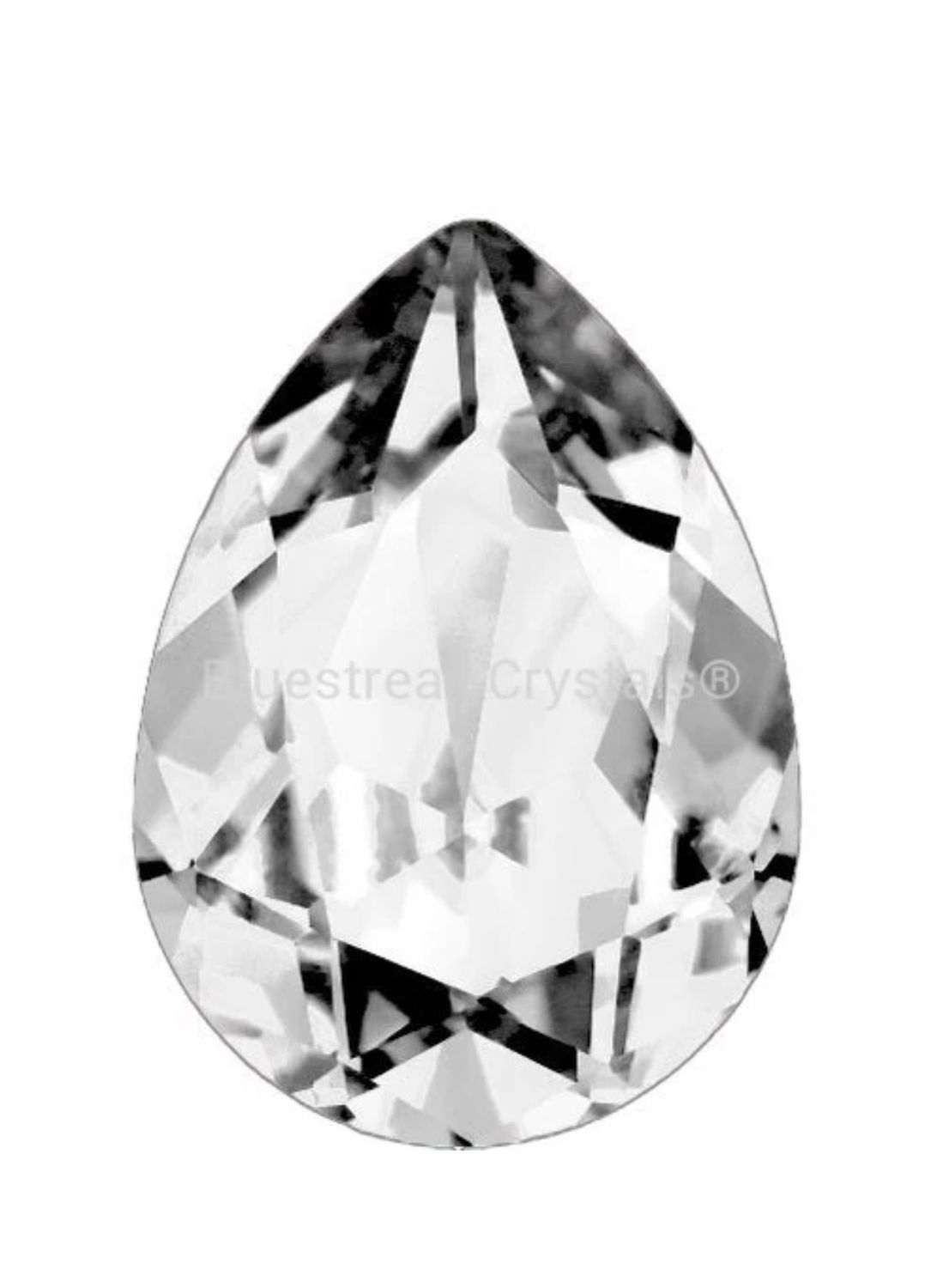 Preciosa Fancy Stone Barroque Pear Crystal 8x6 mm pack of 4