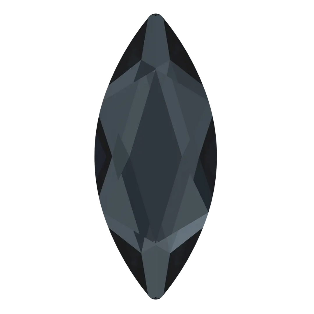 Serenity Flat Back Crystal Non Fix Marquise jet