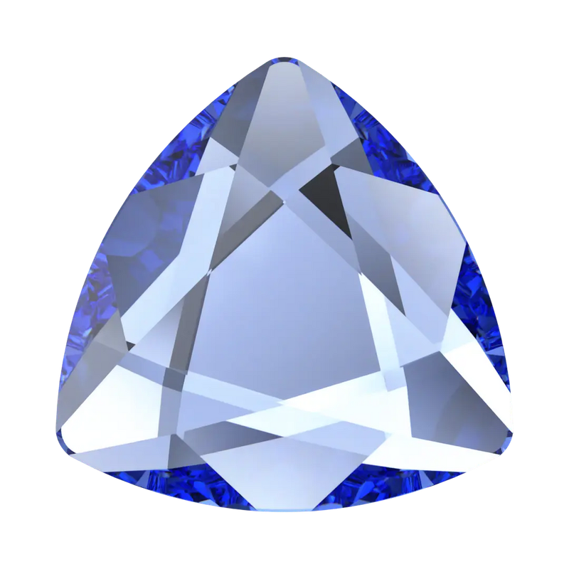 Serinity Flat Back Crystals Non Hotfix Trilliant (2472) Sapphire 7mm pack of 6mm