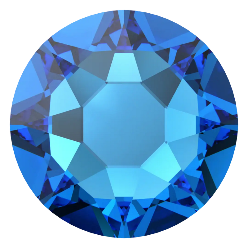 Serinity Flat Back Crystals Non Hotfix (2000, 2058 & 2088) Capri Blue  Smal mix