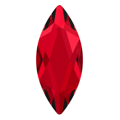 Serinity Flat Back Crystals Non Hotfix Marquise (2201) Scarlet 14x6 mm pack of 4
