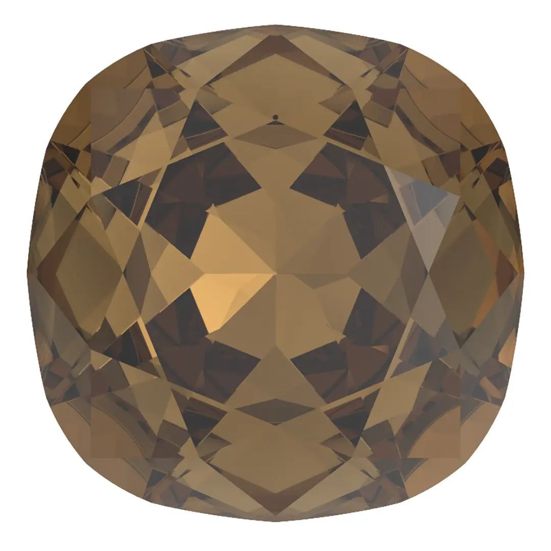 Preciosa Fancy Stones Cushion Square Smoked Topaz 10 MM PACK OF 10