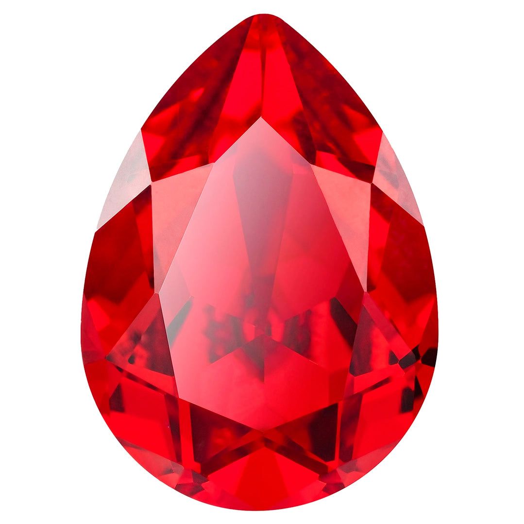 Preciosa Fancy Stones Baroque Pear Light Siam 8X6 MM PACK OF 10