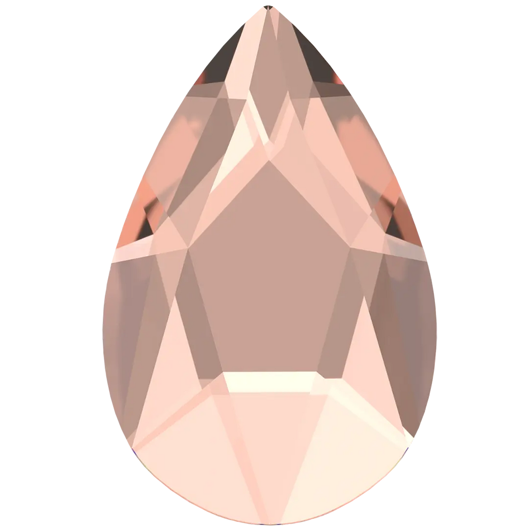 Serinity Flat Back Crystals Non Hotfix Pear (2303) Vintage Rose 8X 5 MM PACK OF 10