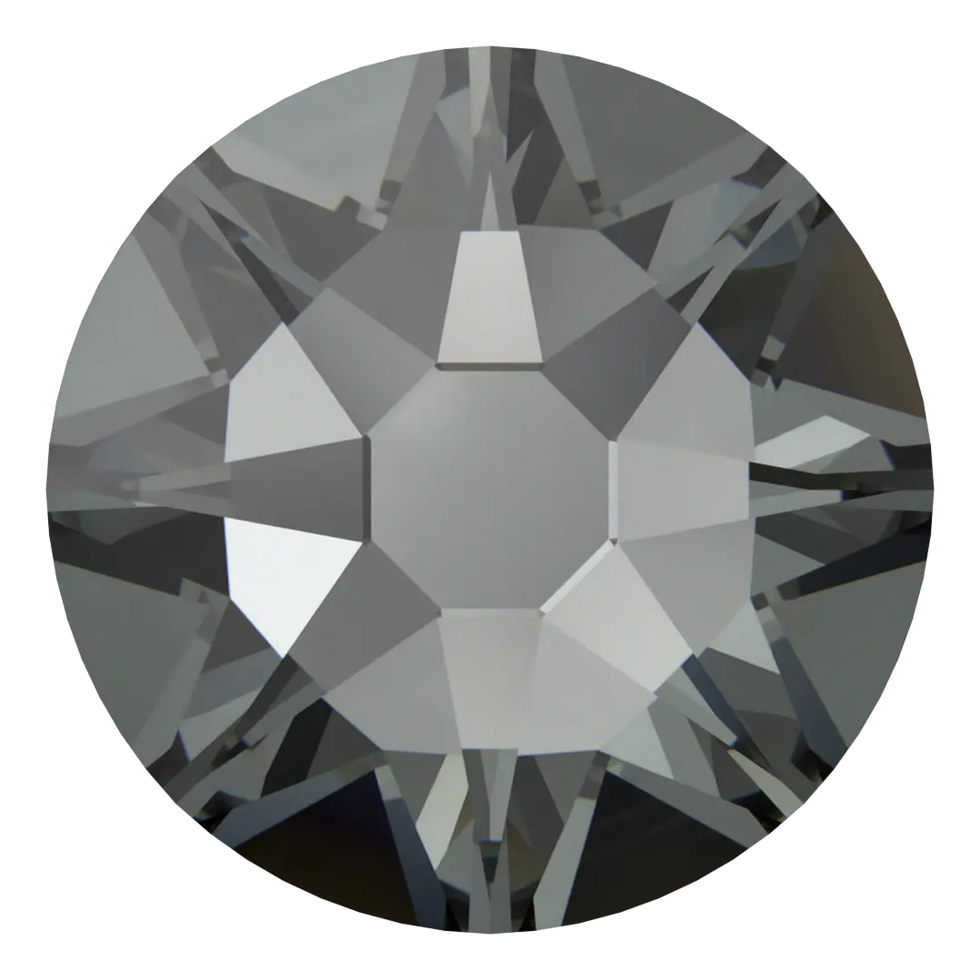 Serinity Flat Back Crystals Non Hotfix (2000, 2058 & 2088) Crystal Silver Night. SS7 PACK OF 50