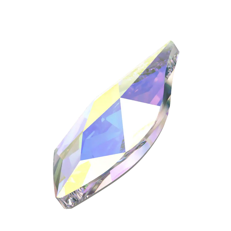 Serinity Flat Back Crystals Non Hotfix Flame (2205) Crystal AB  7.5 mm pack of 8