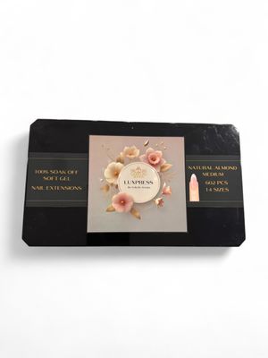 LUXPRESS  NATURAL ALMOND MEDIUM  602 PCS 14 SIZES