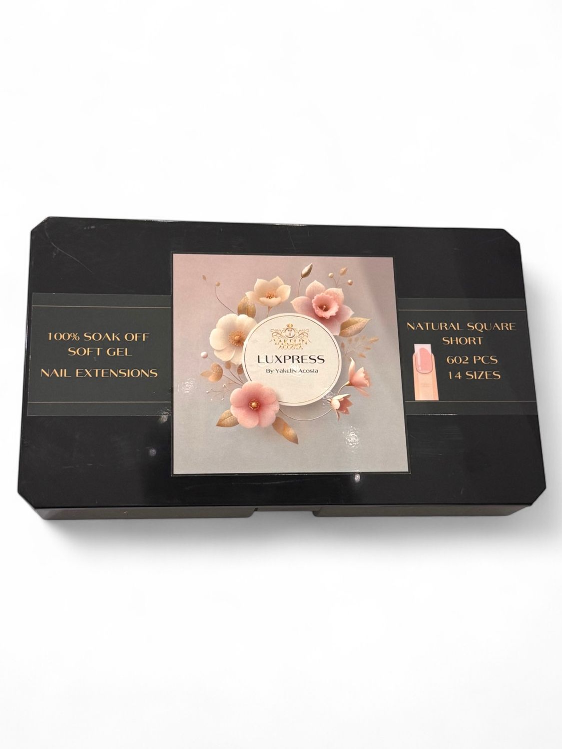 LUXPRESS  NATURAL SQUARE SHORT  602 PCS 14 SIZES