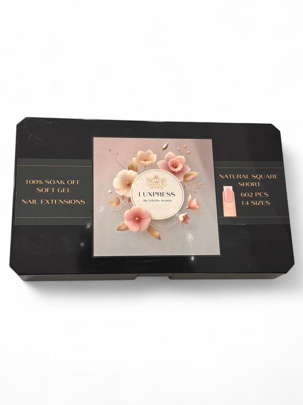 LUXPRESS NATURAL SQUARE SHORT 602 PCS 14 SIZES LUXPRESS NATURAL SQUARE SHORT 602 PCS 14 SIZES