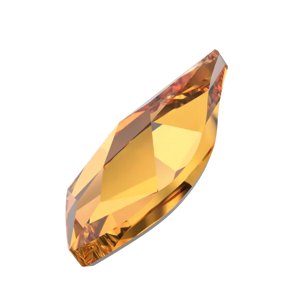 Serinity Flat Back Crystals Non Hotfix Flame (2205) DARK ORANGE  BY SERINITY 7.5 mm pack of 8