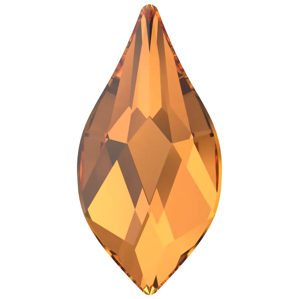 Serinity Flat Back Crystals Non Hotfix Flame (2205) DARK ORANGE  BY SERINITY 7.5 mm pack of 8