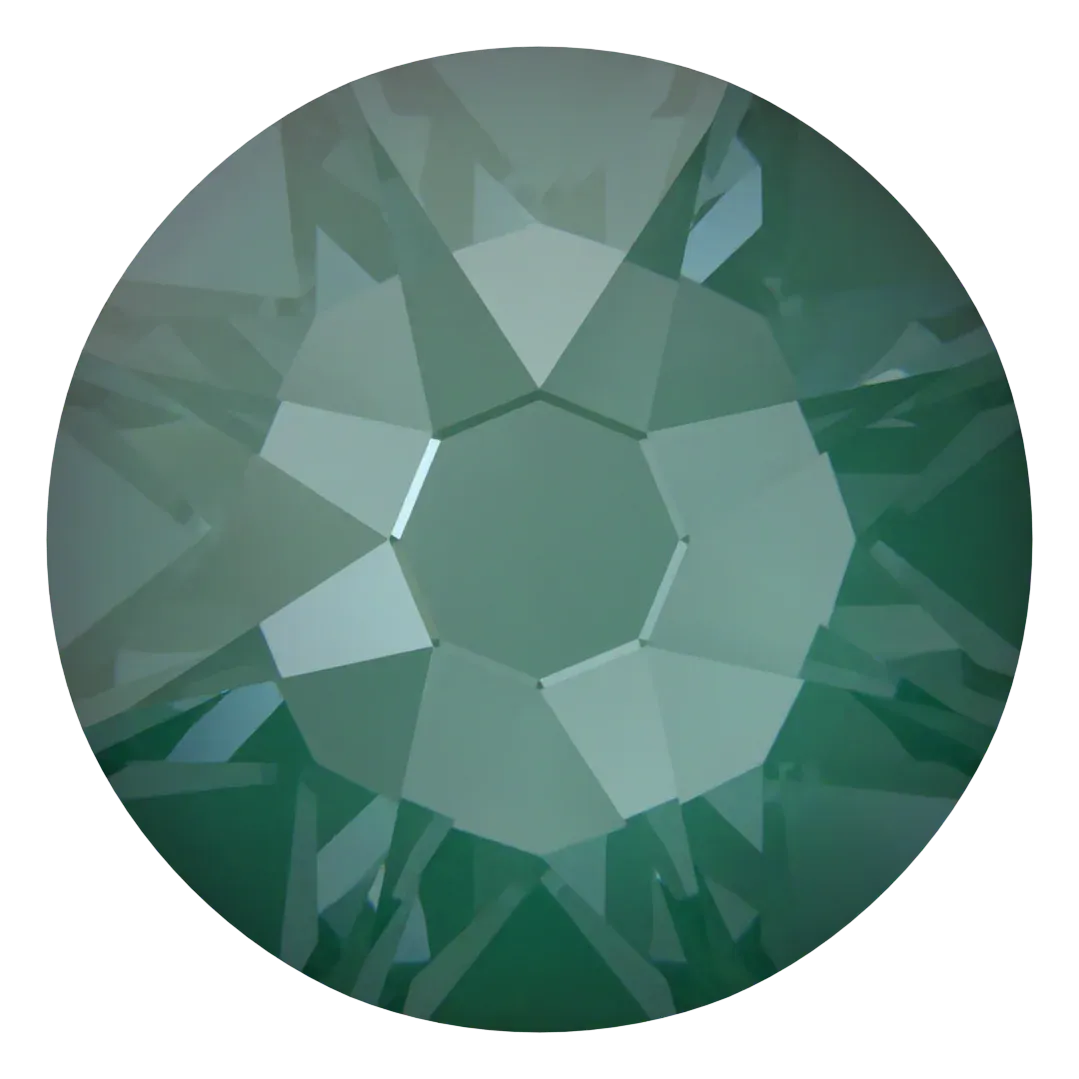 Serinity Flat Back Crystals Non Hotfix (2000, 2058 & 2088) Crystal Pine Green Ignite UNFOILED BY SERINITY SS16