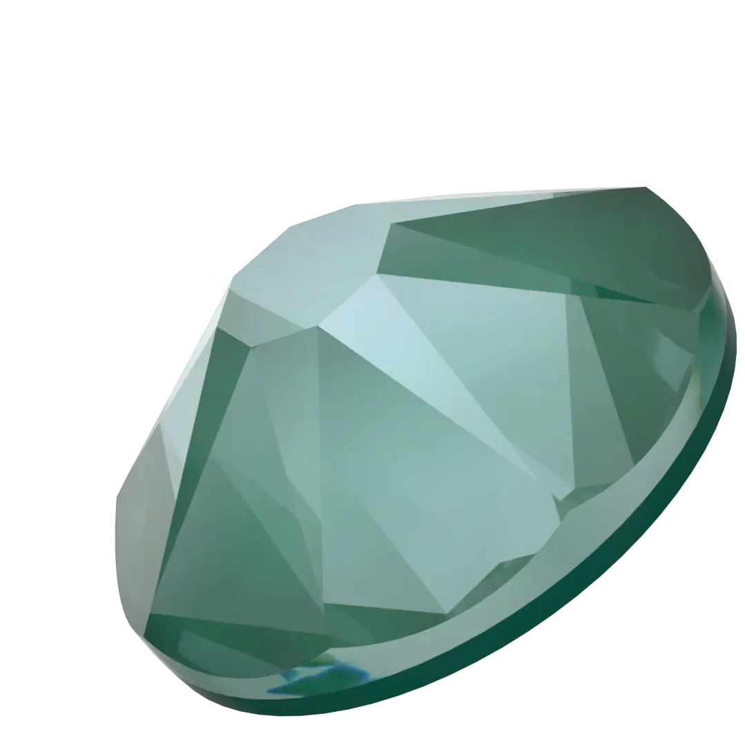 Serinity Flat Back Crystals Non Hotfix (2000, 2058 & 2088) Crystal Pine Green Ignite UNFOILED BY SERINITY SS 9