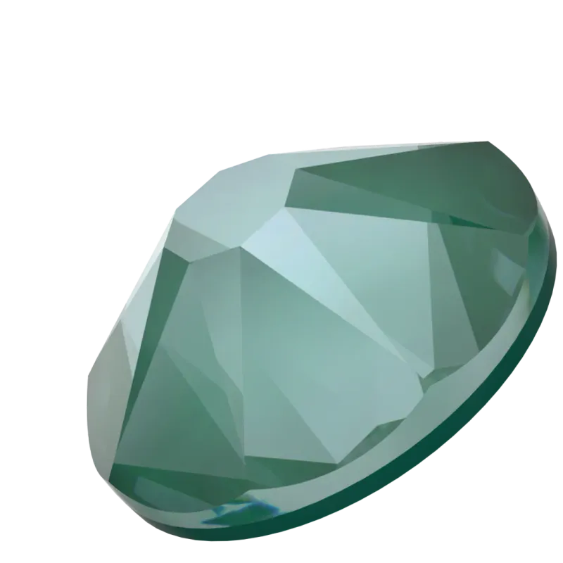 Serinity Flat Back Crystals Non Hotfix (2000, 2058 & 2088) Crystal Pine Green Ignite UNFOILED BY SERINITY SS16
