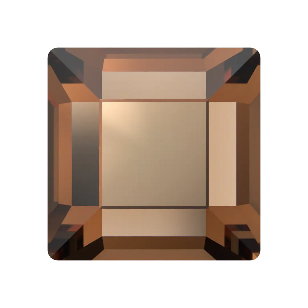 Serinity Flat Back Crystals Non Hotfix Square (2400) Light Smoked Topaz  4MM PACK 20 Serinity Flat Back Crystals Non Hotfix Square (2400) Light Smoked Topaz  4MM PACK 20